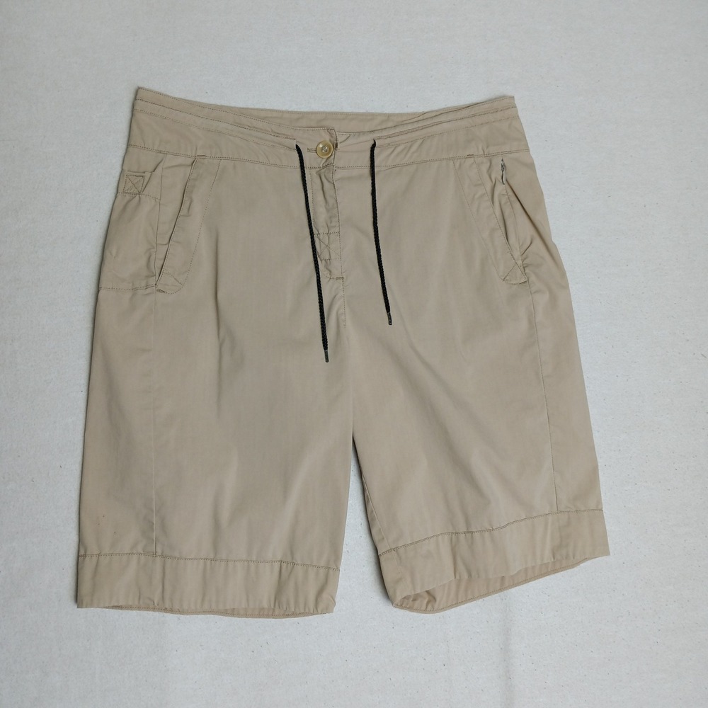 Woolrich Womens Khaki Cotton Nylon Stretch Bermuda Hiking Shorts Size 10